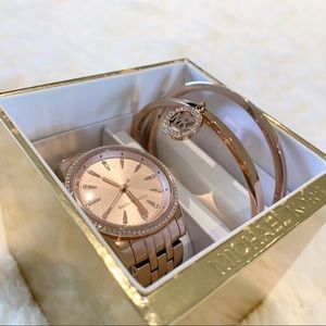 Michael Kors Ritz Rose Goldtone Watch 
